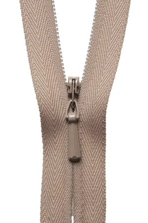 YKK Concealed / Invisible Zip - 23cm / 9'' - Fawn 573