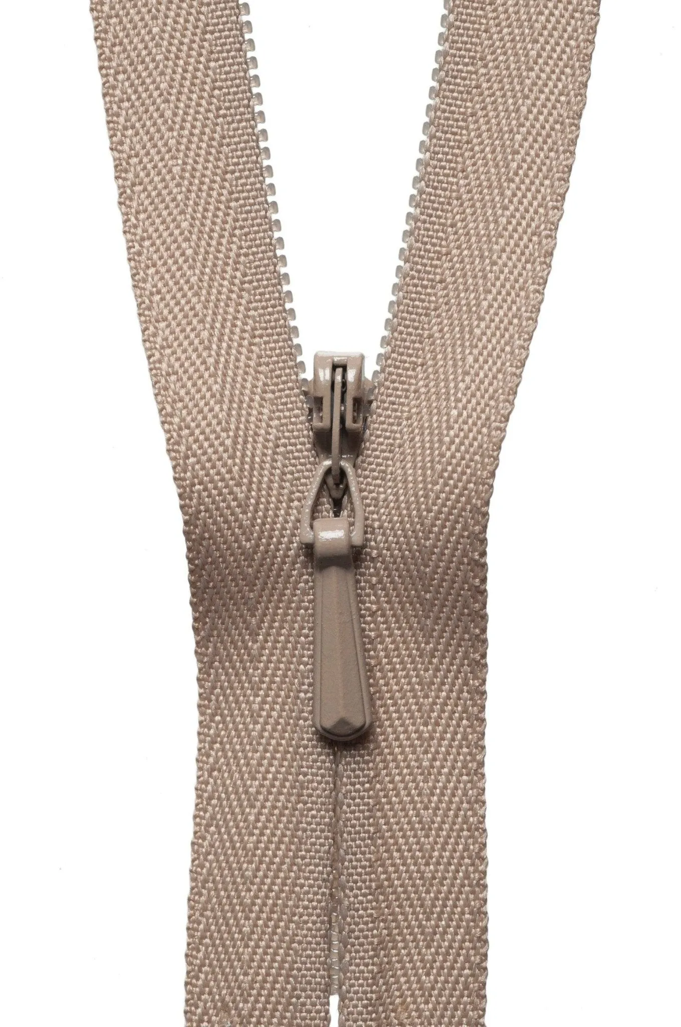 YKK Concealed / Invisible Zip - 23cm / 9'' - Fawn 573