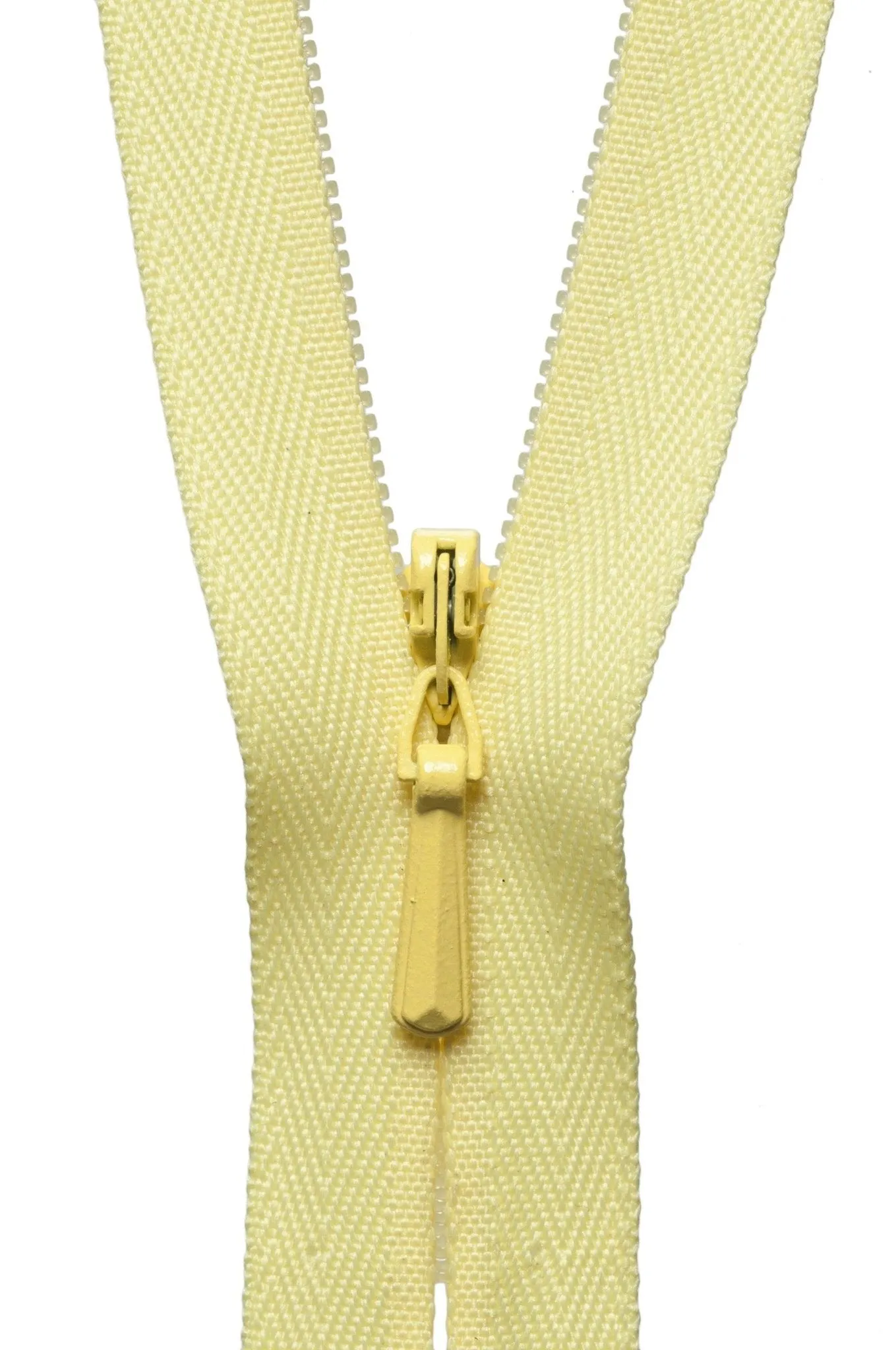 YKK Concealed / Invisible Zip - 23cm / 9'' - Lemon 503