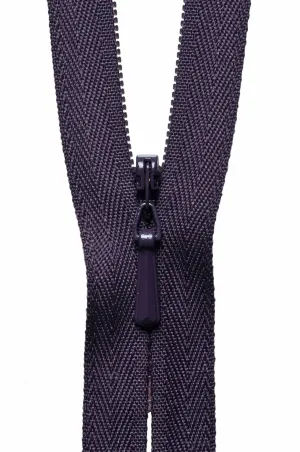 YKK Concealed / Invisible Zip - 41cm / 16'' - Blackberry 867