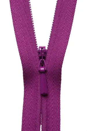 YKK Concealed / Invisible Zip - 41cm / 16'' - Cerise 299