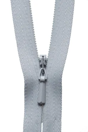 YKK Concealed / Invisible Zip - 41cm / 16'' - Silver 336