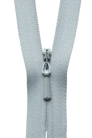 YKK Concealed / Invisible Zip - 56cm / 22'' - Pale Grey 574