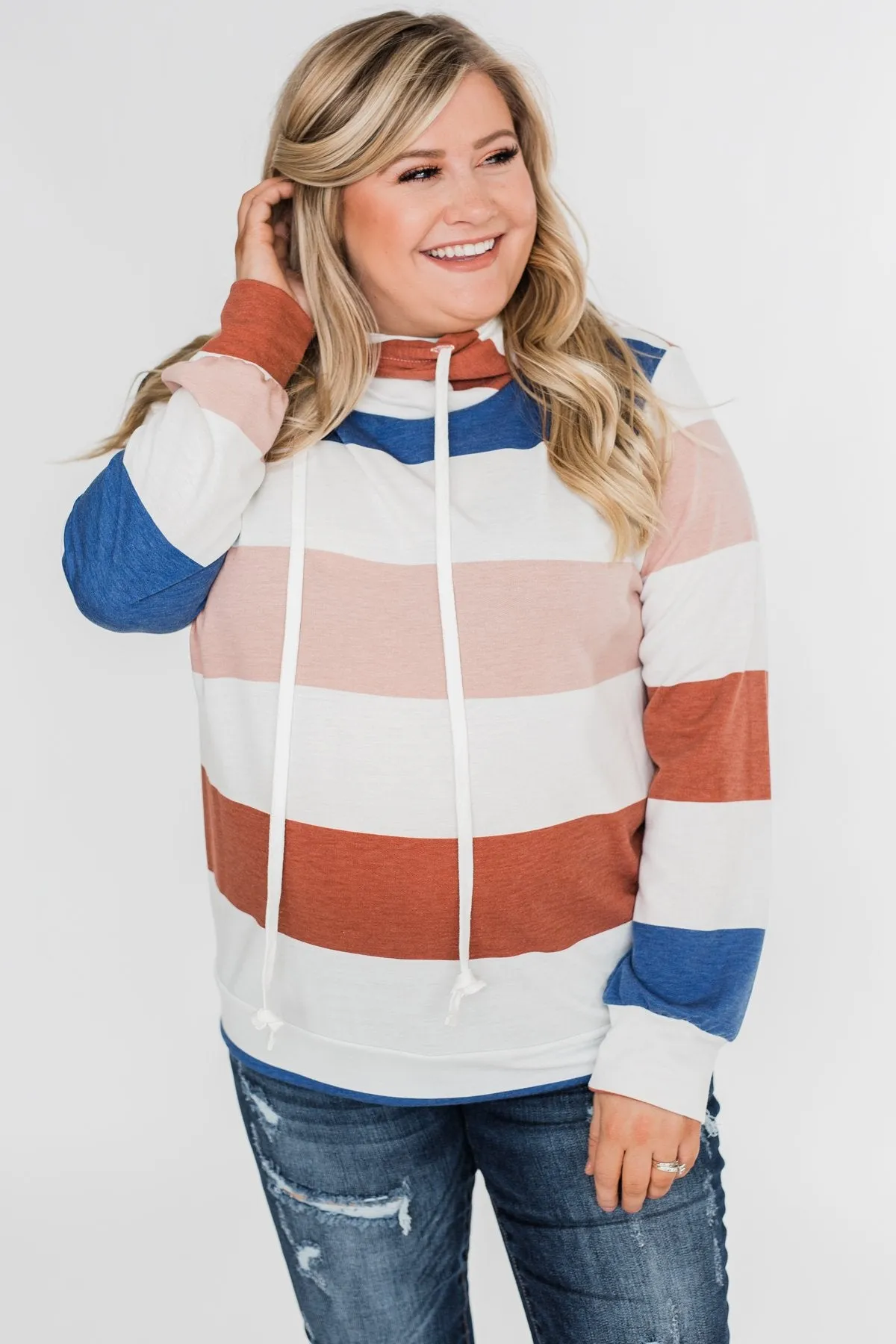 You'll Come Knocking Overlap Hoodie- Spice
