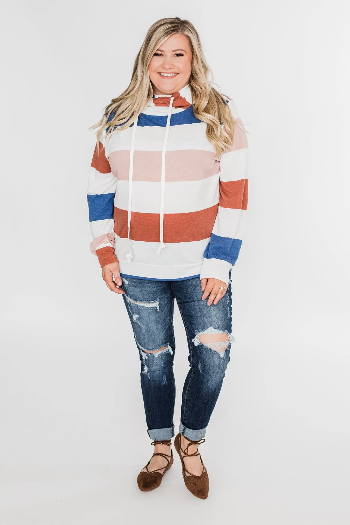 You'll Come Knocking Overlap Hoodie- Spice