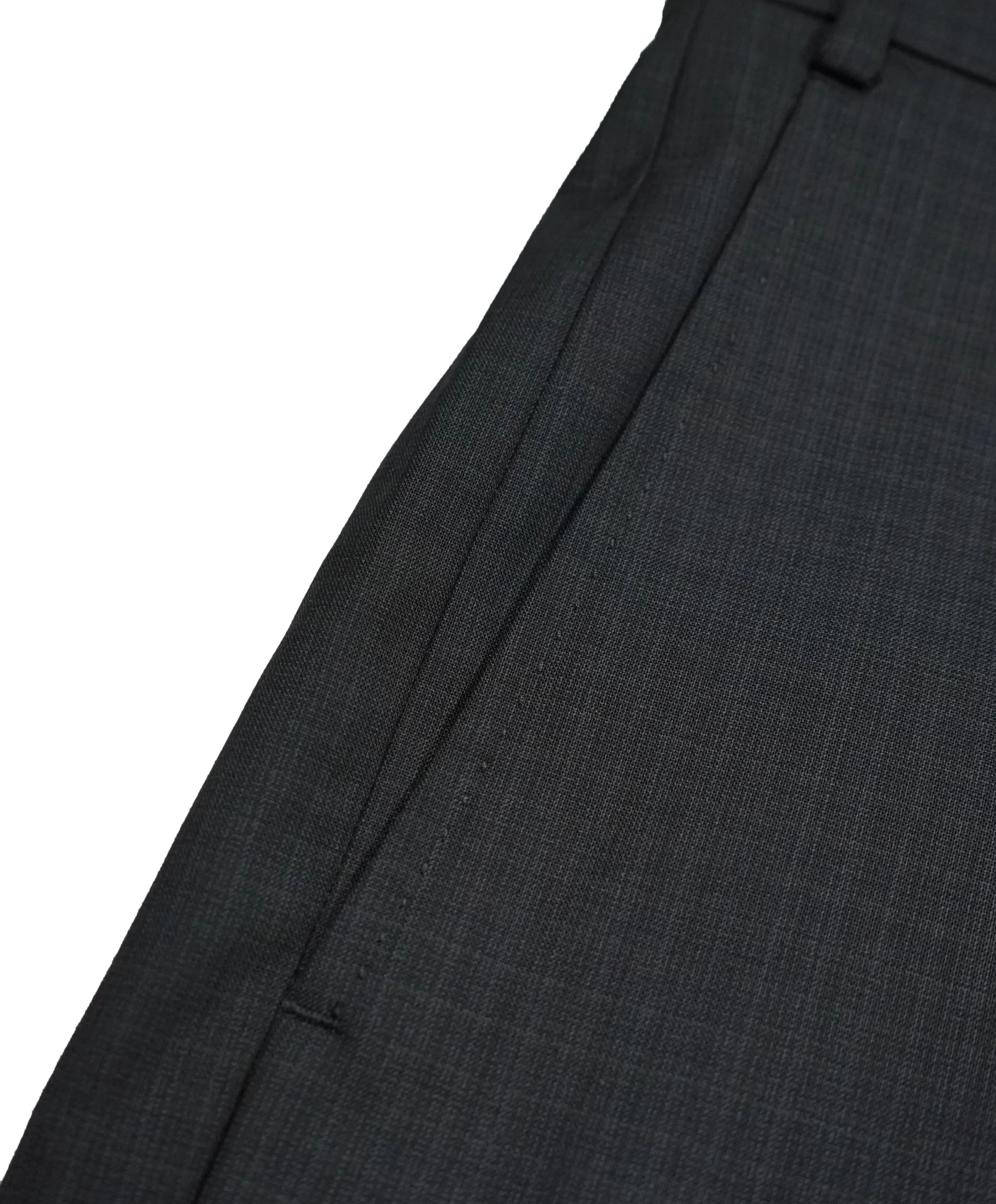 ZANELLA - Gray Tonal Plaid Check “TODD” Flat Front Dress Pants - 34W